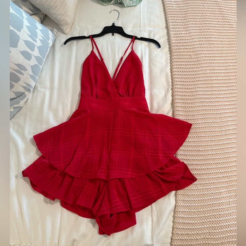 Princess Polly Red Romper